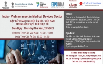 Virtual & Face to Face Meeting: India – Vietnam in Medical Devices Sector (20th May 2021)