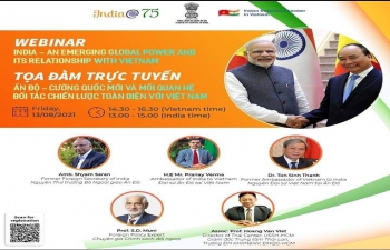 Webinar on 'India - Ann Emerging Global Power and Its Relationship with Vietnam' (13th August, 2021)