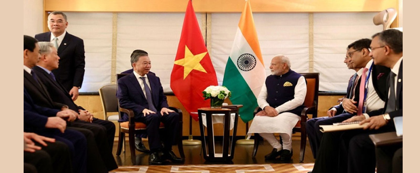 Prime Minister H.E. Narendra Modi met Vietnam's Party General Secretary & State President H.E. To Lam in New York on 23 September 2024