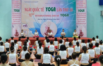 The 10th International Yoga Day in Gia Lai Province